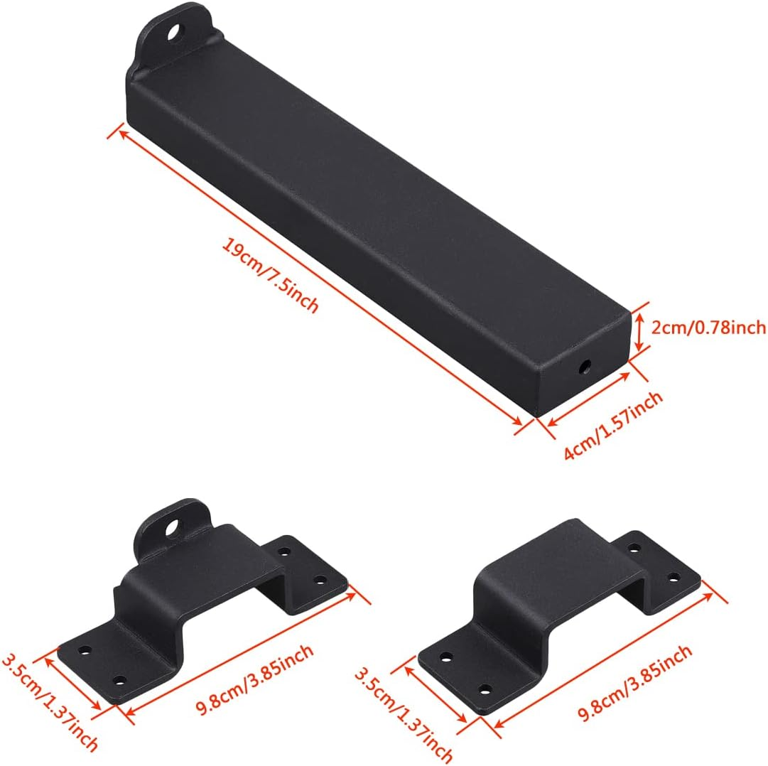 VANROUG Heavy Duty Gate Latch Sliding Bolt Lock Outdoor,With Padlock Hole Adjustable Gate Latch for Wooden Fences Barn Doors, Interior and Outdoor Door Latch,Etc image number 3