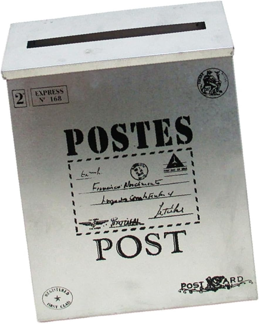 Generic Vintage Wall Mounted Mailbox with Newspaper Slot for Outdoor Use, Beige