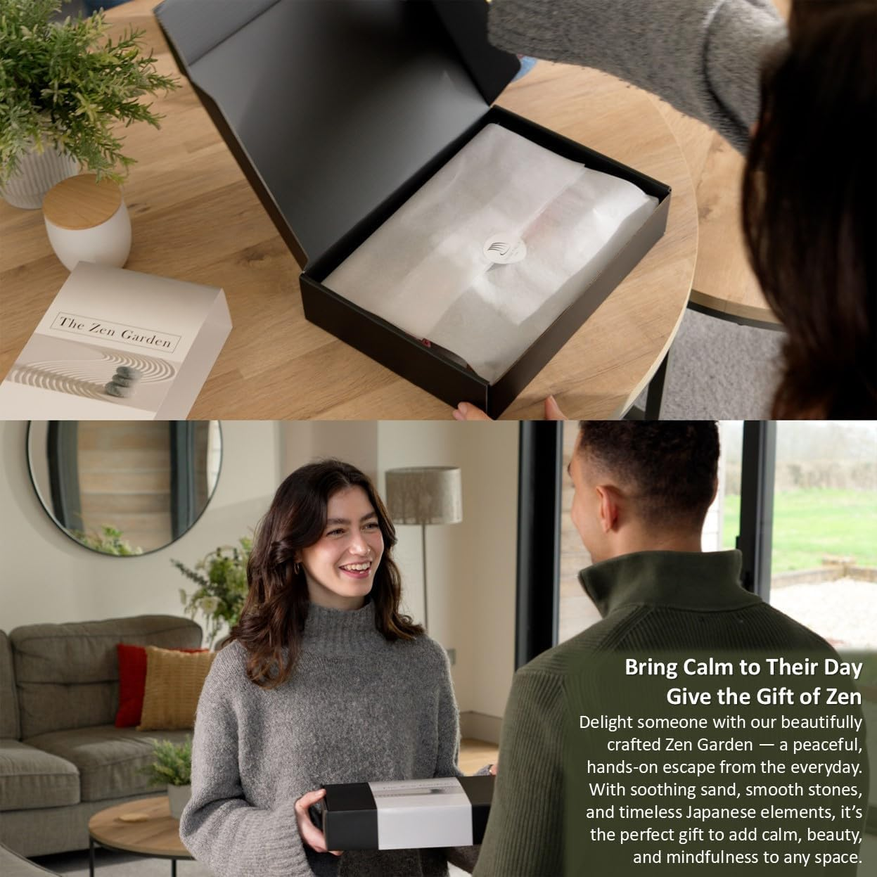 Island Falls Home Zen Garden Kit 11X8In. Beautiful Japanese Decor Mini Rock Feature Gift Set for Home, Office Desk. Zen Sand Garden, 6 Tools, 15 Accessories. Sand Tray Therapy Desktop Meditation Room image number 6