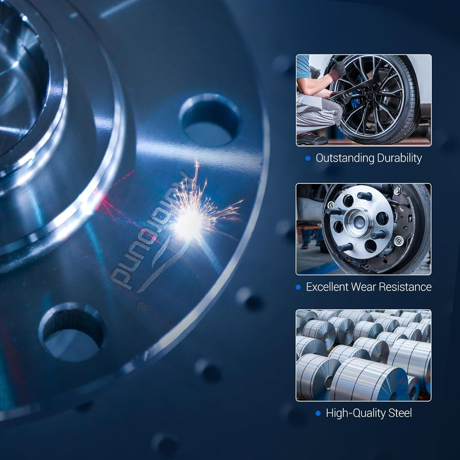 Autoround Pair BR930580K Front Wheel Bearing and Hub Assembly Compatible with Honda CR-V 2002-2006, Element 2003-2011 image number 1