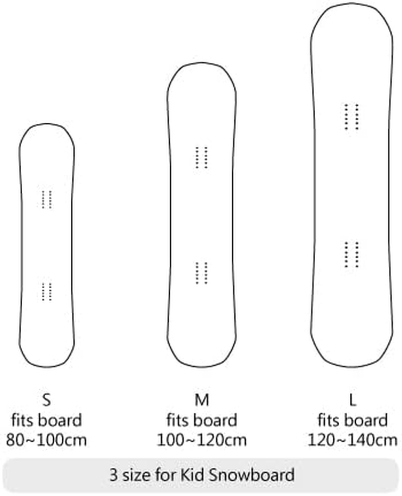 MONS Kid Snowboard Protection Soft Cover Sleeve with Binding Open image number 4