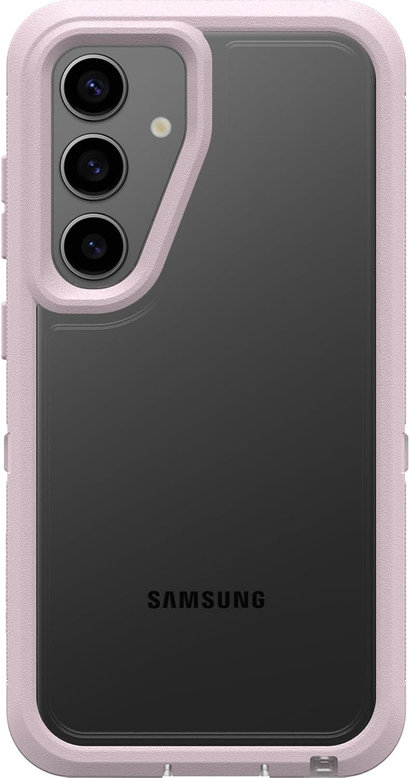 Otterbox Defender XT Clear Series Case for Samsung Galaxy S24 - Dark Side Clear/Black, Military-Grade Protection, Slim Profile,