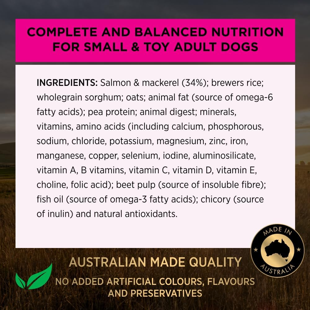 Purina Pro Plan Adult Dry Dog Food Small and Toy Breeds Salmon and Mackerel 7Kg image number 4