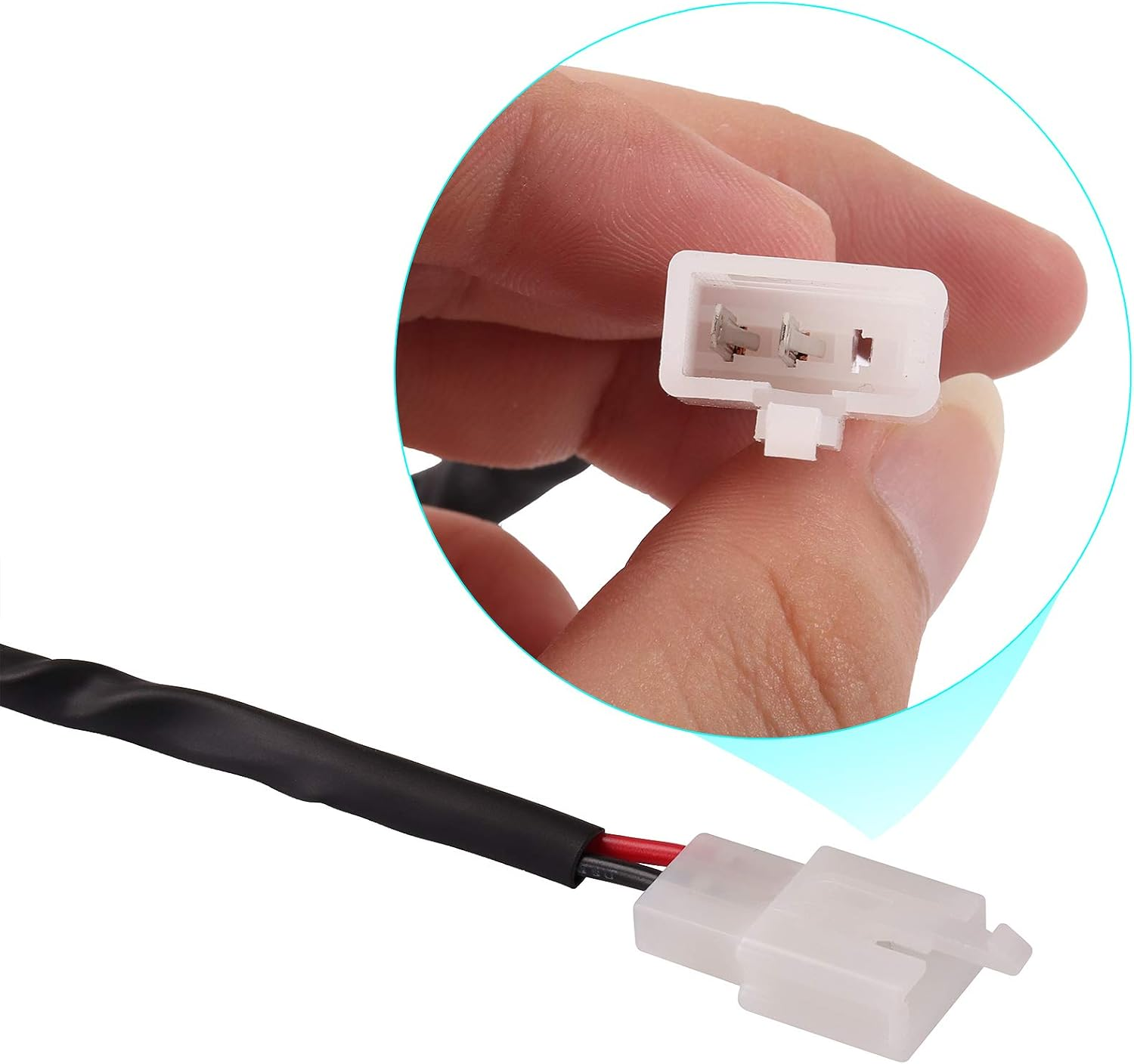 Kinstecks 2Pin Flasher Relay 12V Motorcycle Indicators LED Light Flasher for Motorcycle LED Indicators Turn Signal Light image number 2