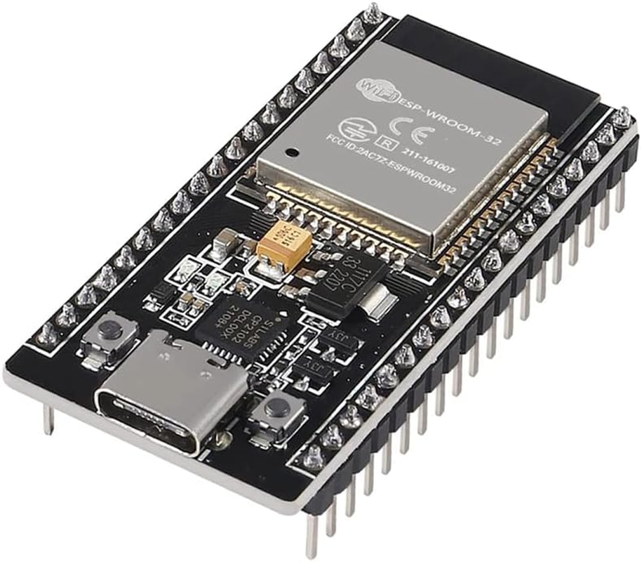 Hiletgo 3Pcs ESP32 ESP-32S ESP-WROOM-32 CP2012 USB C 38 Pin Wifi+Bluetooth Dual Core Type-C Interface Esp32-Devkitc-32 Development Board Module STA/AP/STA+AP