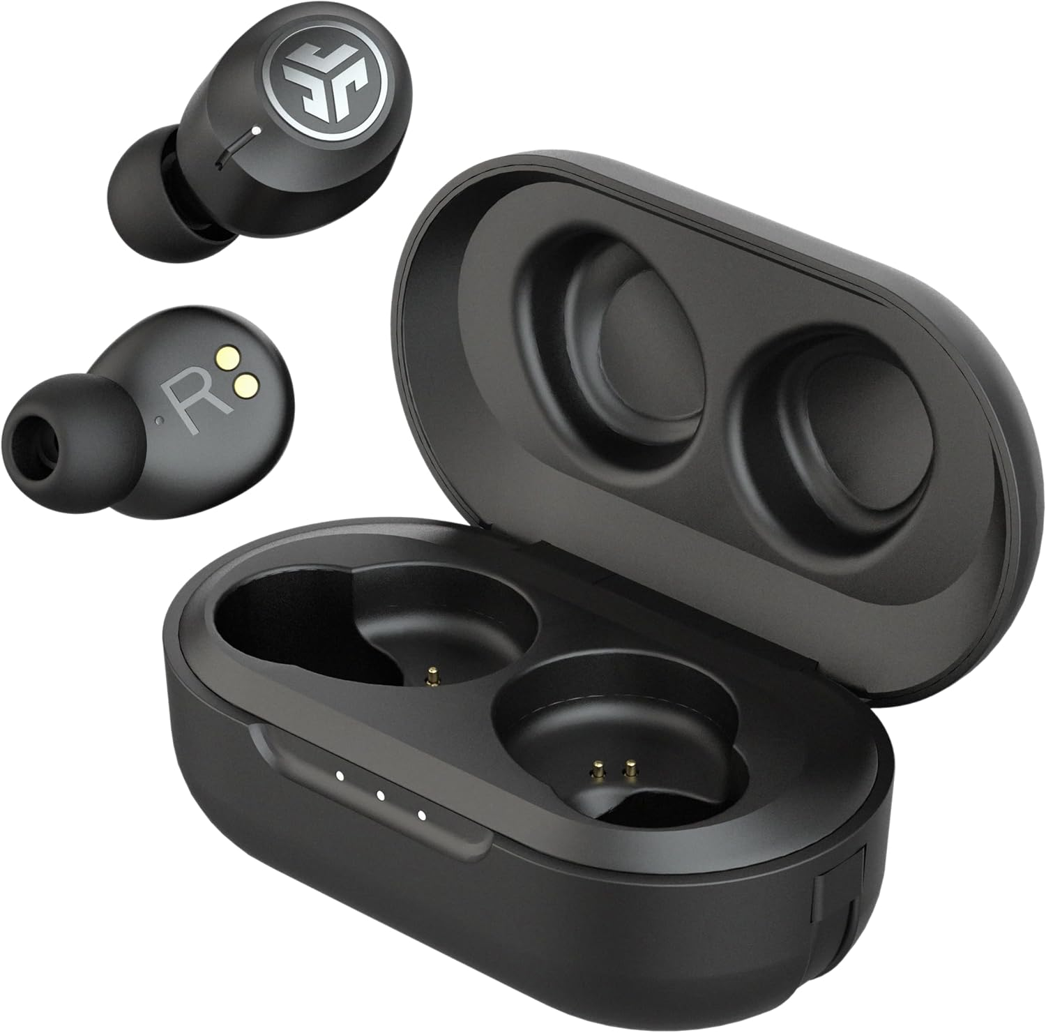 Jlab Jbuds Air ANC True Wireless Bluetooth Earbuds, Black, Active Noise Canceling, Low Latency Movie Mode, Dual Connect, IP55 Sweat Resistance, Custom 3 EQ Sound Settings
