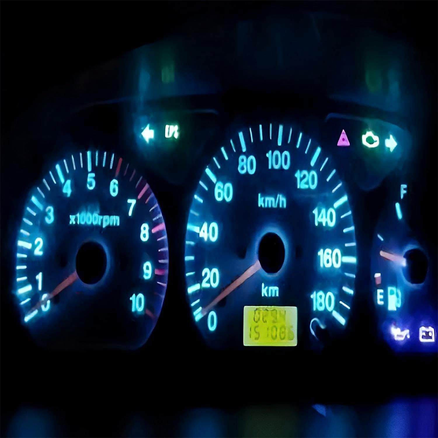 AUXLIGHT Ice Blue T5 37 74 2721 PC74 PC37 LED Bulb, 3030 Chips Super Bright 12 Volt Replacements, Interior Dome Map Dashboard Indicator Instrument Panel Gauge Cluster Lamp Lights (Pack of 10) image number 6