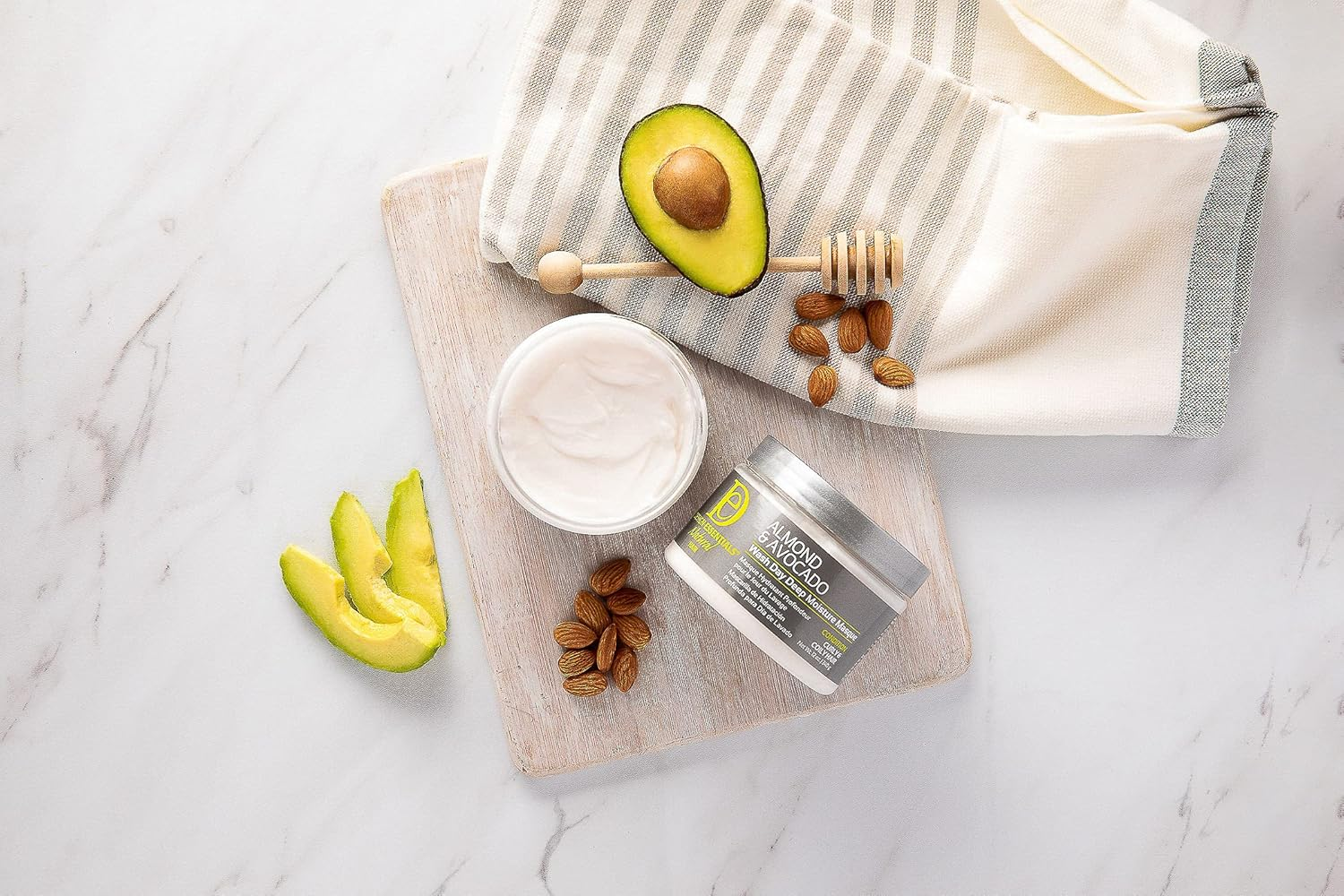 Design Essentials Natural Almond & Avocado Wash Day Deep Moisture Masque, 12 Ounce image number 3