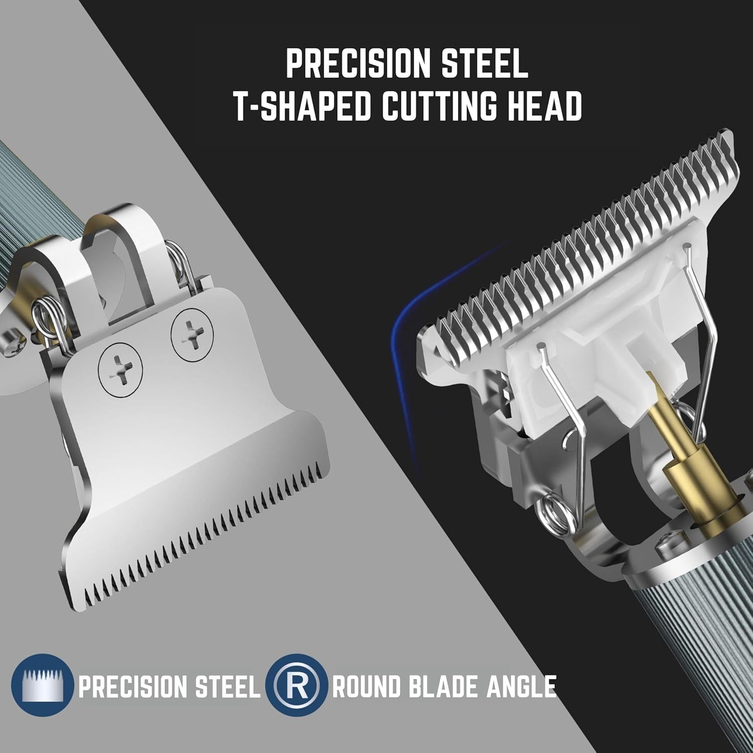 Barberboss T-Blade Hair Trimmer, Beard Trimmer for Men, Wireless Detail Hair Trimmer, Precision Care Kit with USB Charging Function and 3 Attachment Combs image number 5