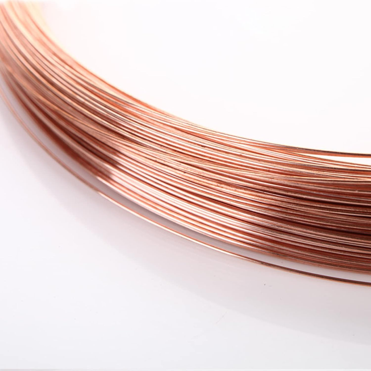 Round Pure Copper Wire Solid Bright Bare Copper Wire Diameter 1Mm (19 Gauge), Length 25M/82Ft for Jewellery Craft image number 2