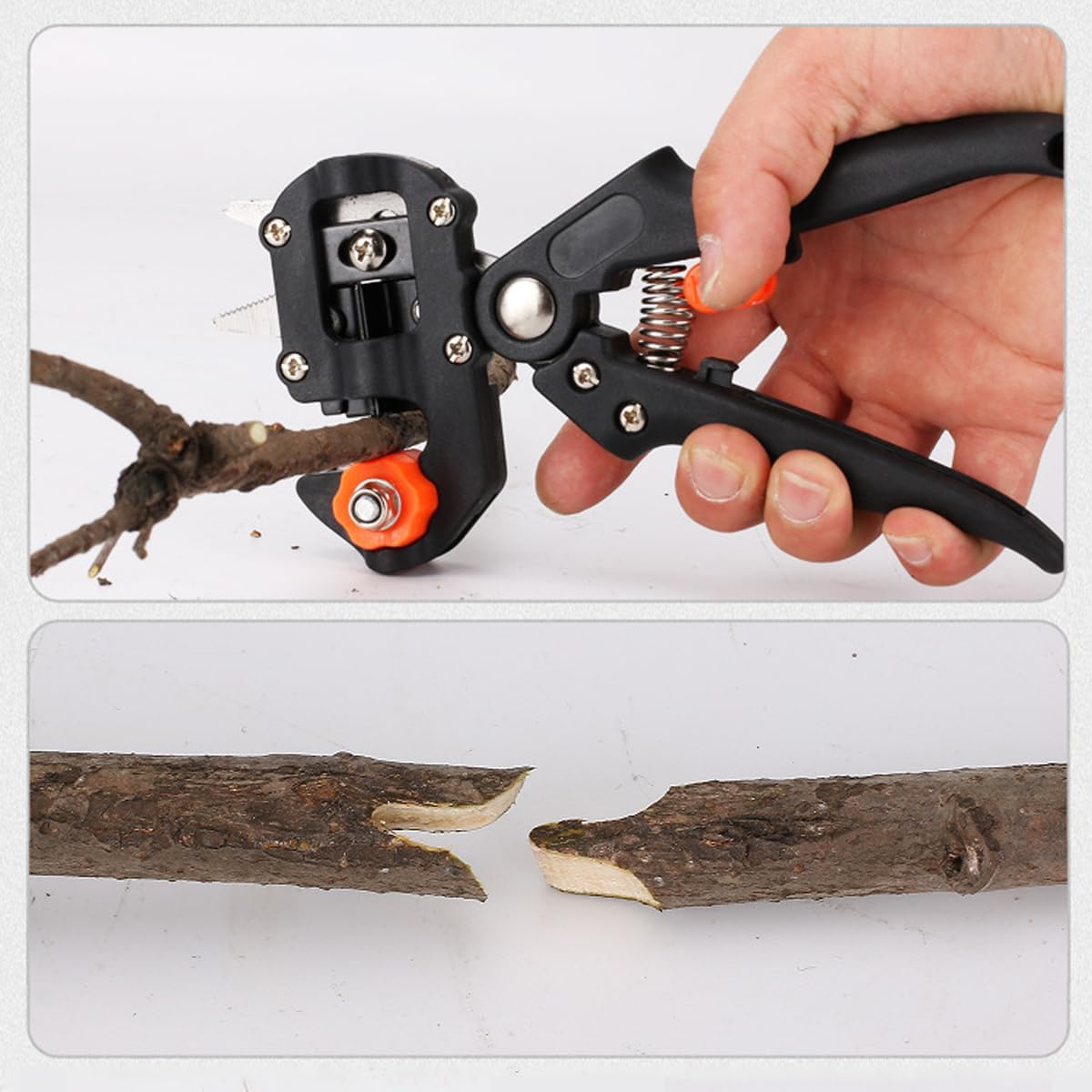 AIMALL Garden Fruit Tree Pro Pruning Shears Scissor Grafting Cutting Tool with 2 Random Blades, High-Precision Grafting and Pruning, Ergonomic Handle, 8.26 X 4.72 X 1.57 Inches image number 4