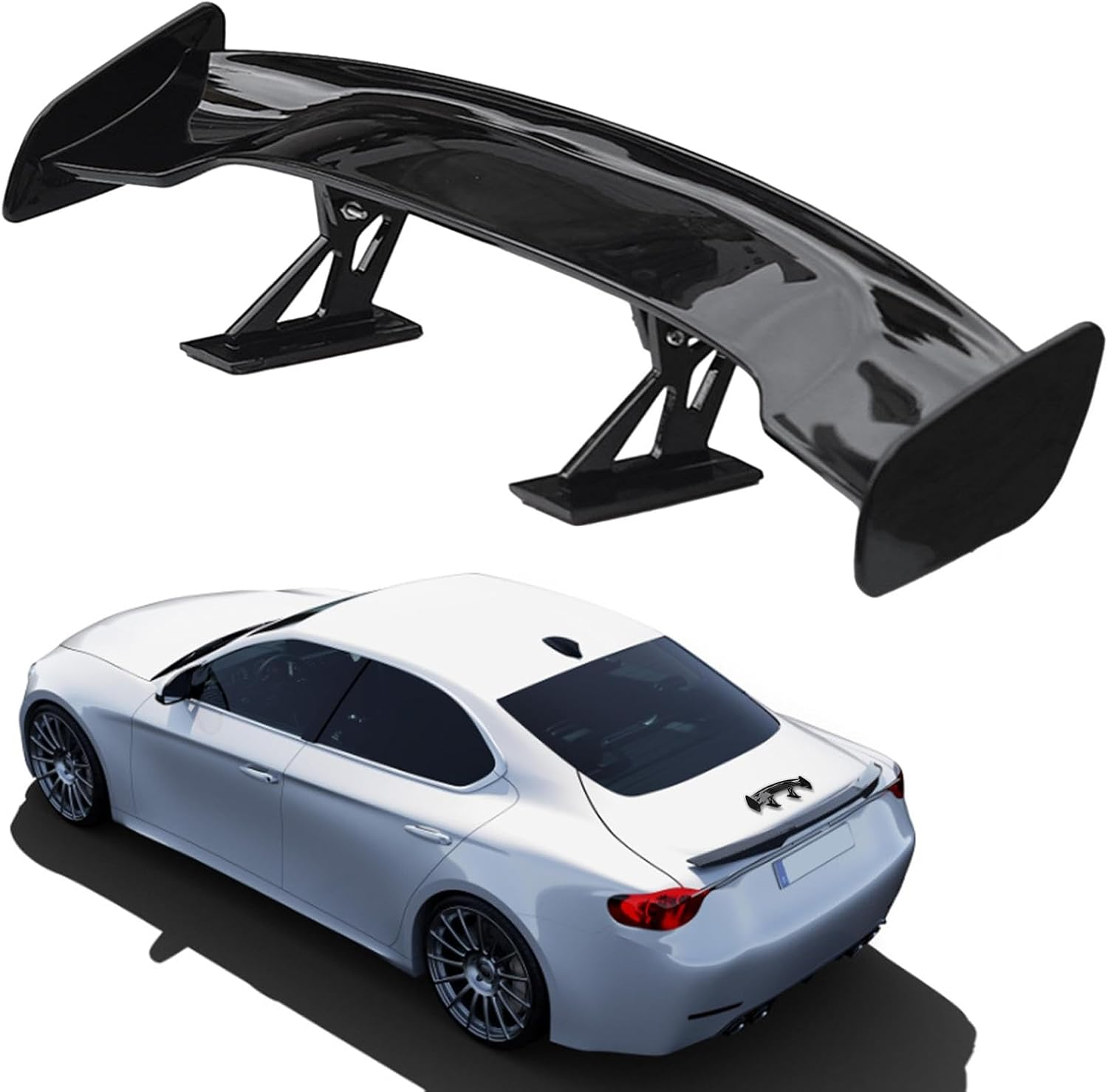 Car Spoiler Wing - Spoilers for Cars | GT Wing Car Spoiler Car Rear Spoiler Wing Carbon Fiber Auto Car Tail Decoration