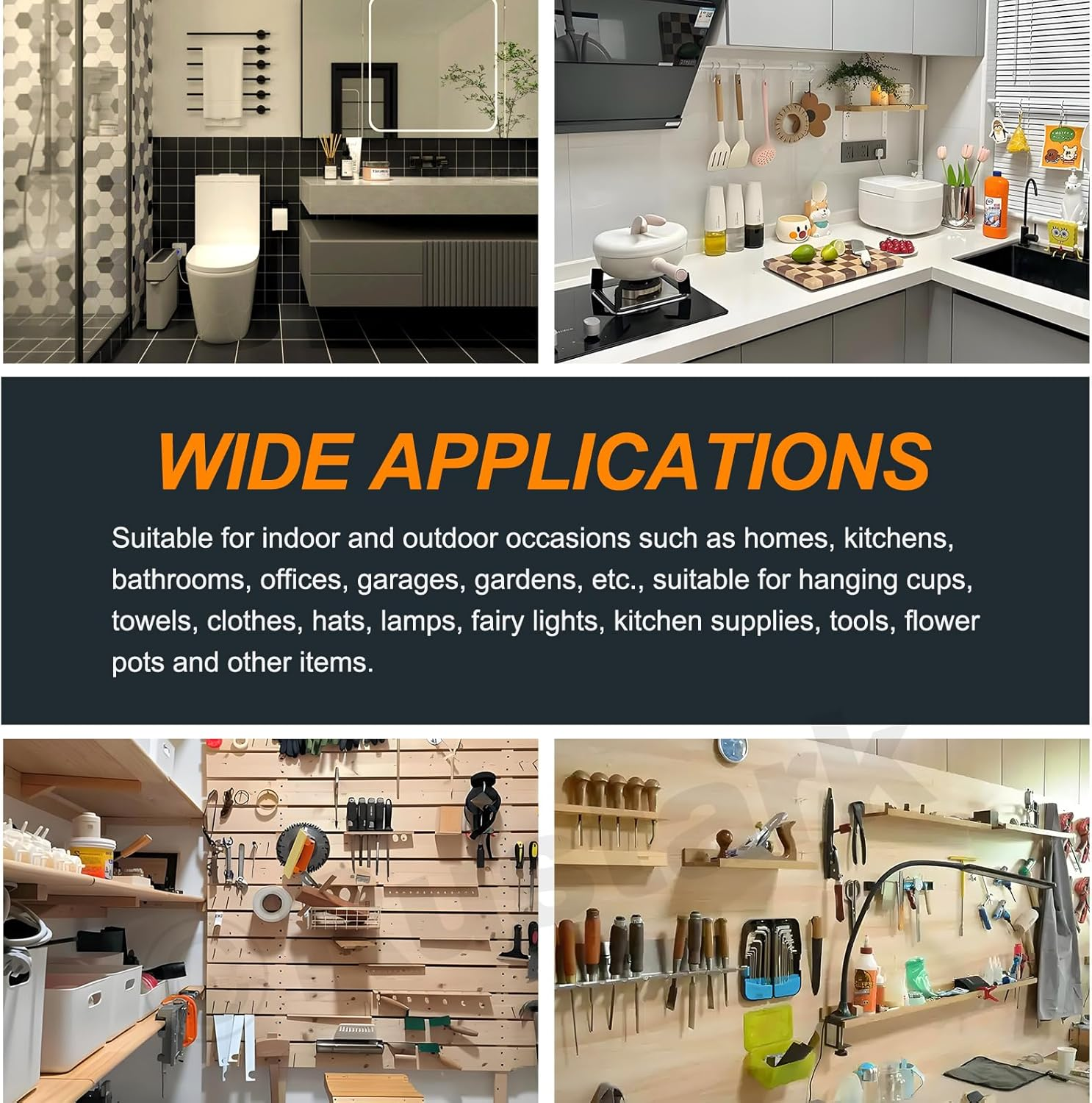 Rustark 130Pcs 8 Sizes Black L Shape Hooks Assortment Kit Vinyl Coated 7 Shape Screw Hooks Cup Right Angle L Type Self Tapping Screw Hooks for Home Office Workplace Hanging