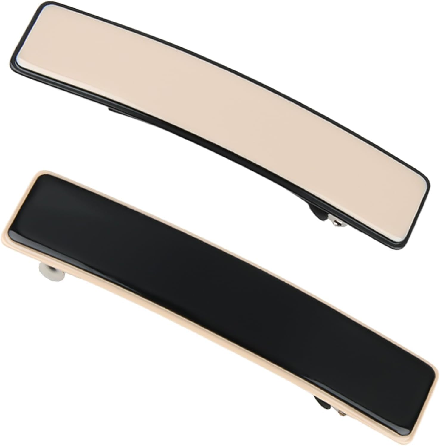 Joynine 2 Large Elegant Hair Barrettes for Women | Girls Hair Barrettes | Women'S Hair Accessories | Rectangular Design | Automatic Clips in 2 Colors for Thick Hair image number 4