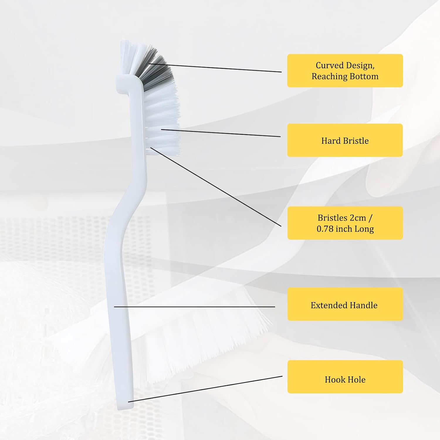 9-Piece Setcleaning Brush, Crevice Cleaning Brush and Grout Cleaner for Household & Cleaning, Multi-Purpose Scrubbing Brush for Bathroom, Shower, Kitchen, Toilet Cleaning Tools, Home Essentials image number 3