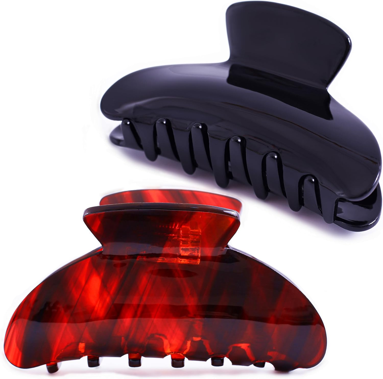 FSMILING Pack of 3 Hair Clips Small Medium Hair Clips Women'S Small for Thin and Thick Hair, Acetate Hair Clips Women'S Set for Women