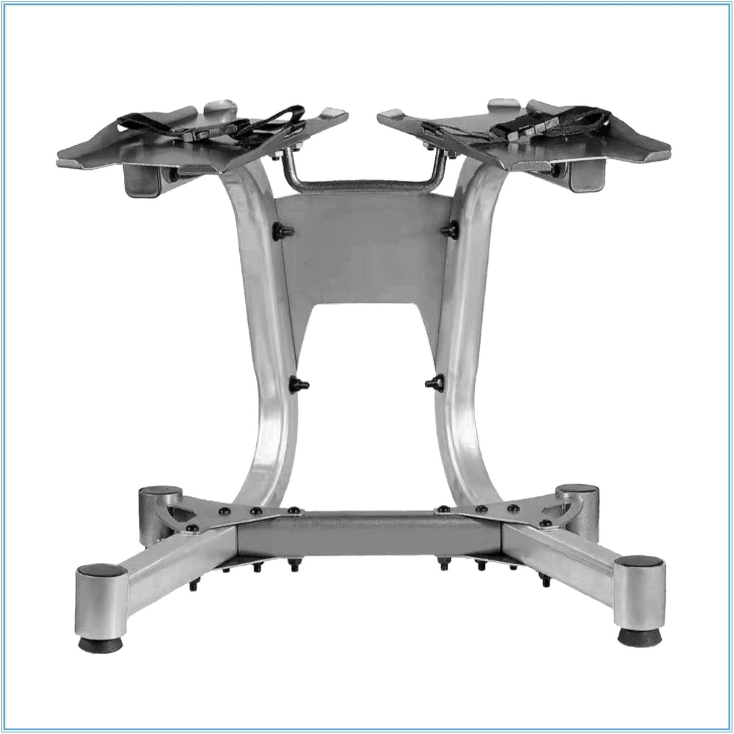 Fitness Master Adjustable Dumbbell Stand Rack Holder Home Gym Equipment Weight image number 3