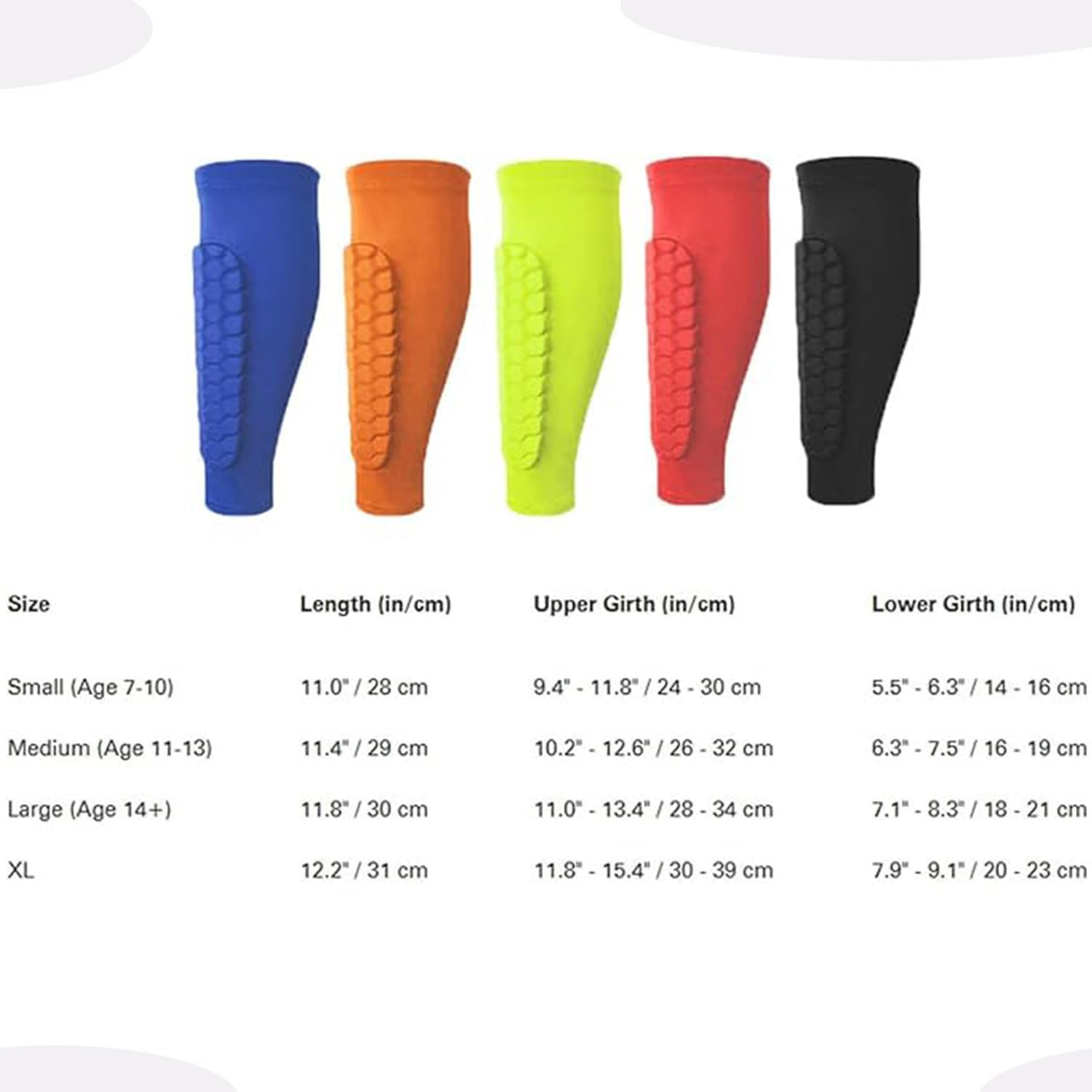 Shin Guards for Soccer, Lightweight Shin Pads for Kids Youth & Adult - Football Shin Defender Protective Gear, Comfortable Breathable Leg Guards.(1, Red, Medium) image number 1