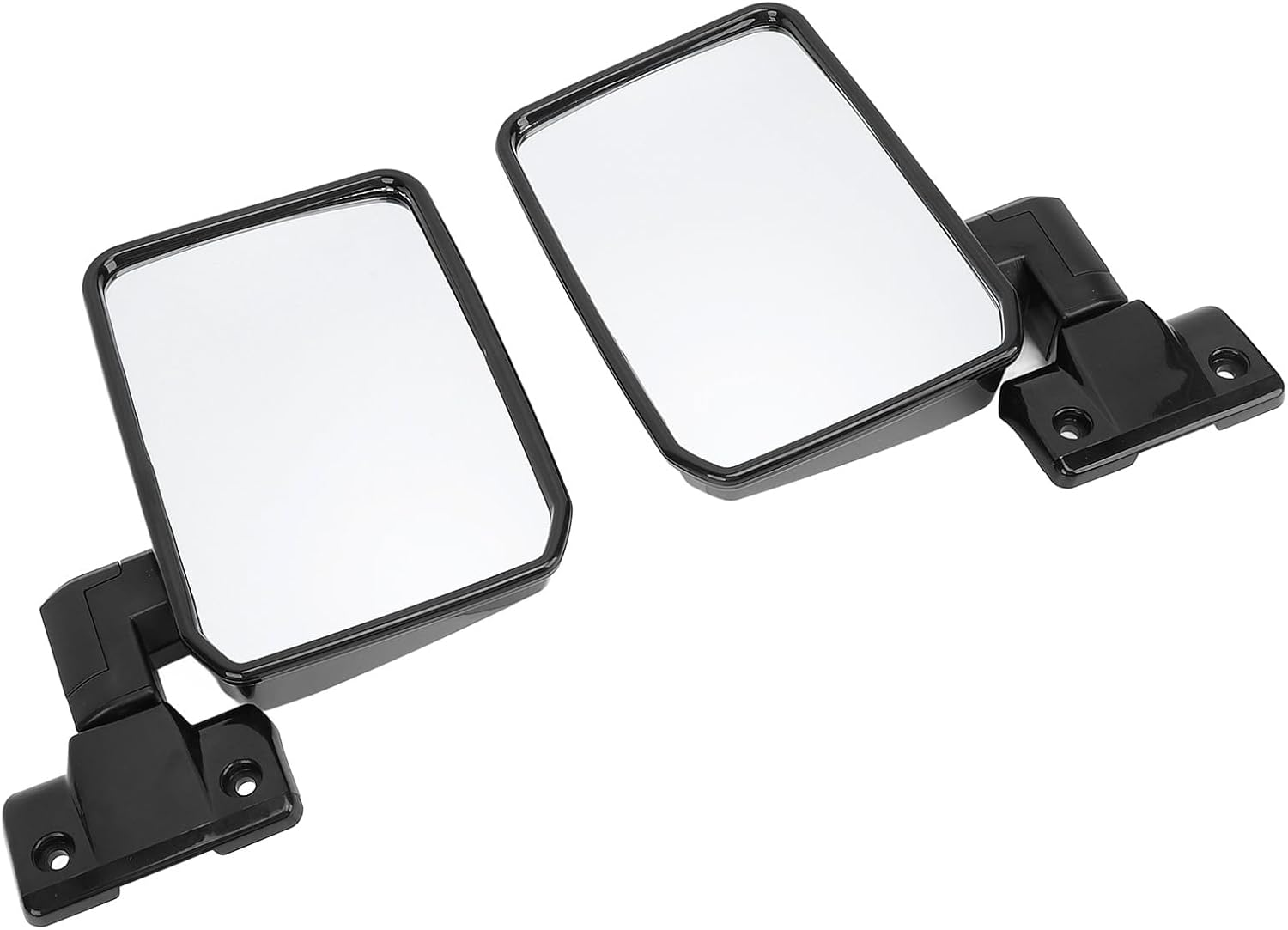 Left Right Door Mirror Set Clear Vision Rearview Mirrors Replacement for Landcruiser 70 75 78 Series 1985-2013 (Long) image number 1