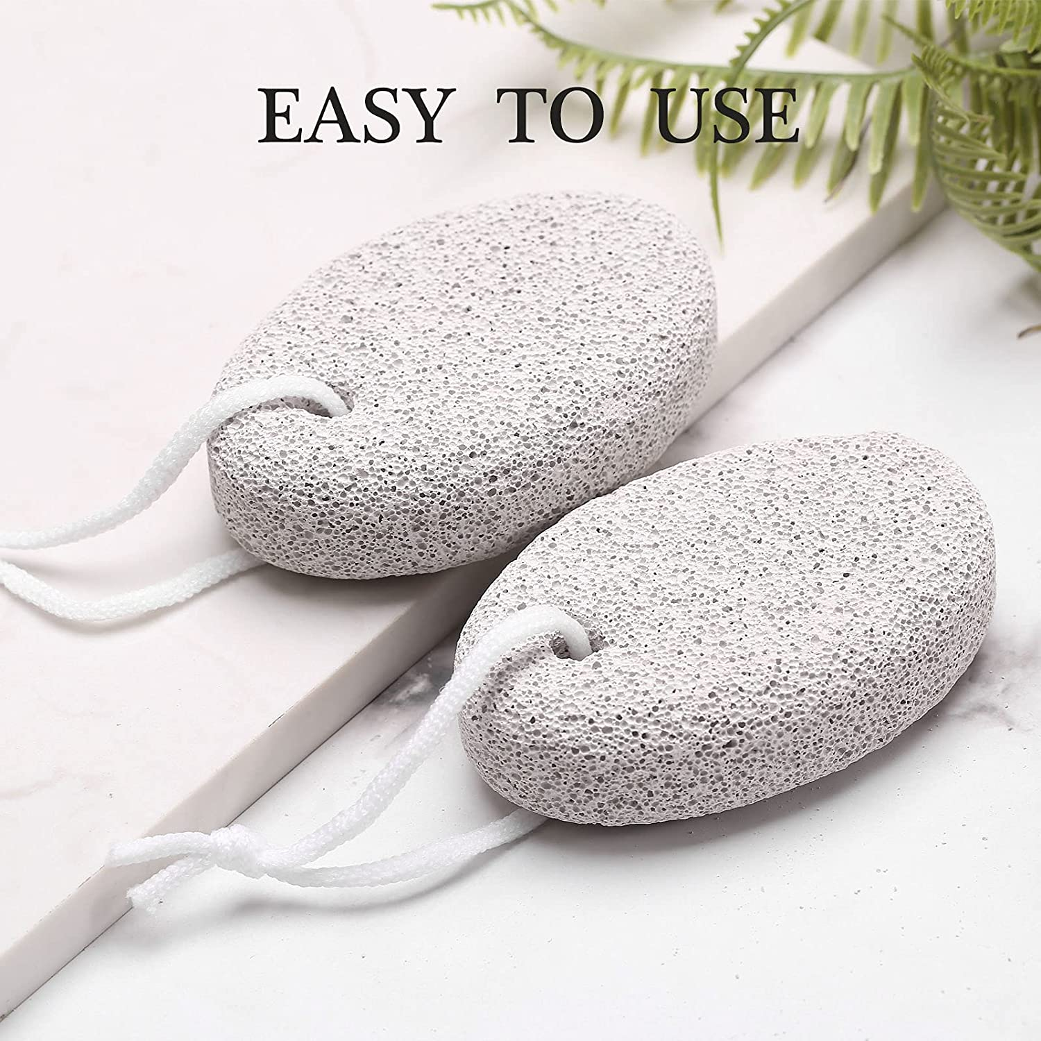 2PCS Natural Pumice Stone for Feet,Exfoliation Remove Dead Skin Pedicure Tool,Lava Pedicure Tools Hard Skin Callus Remover for Feet and Hands image number 1