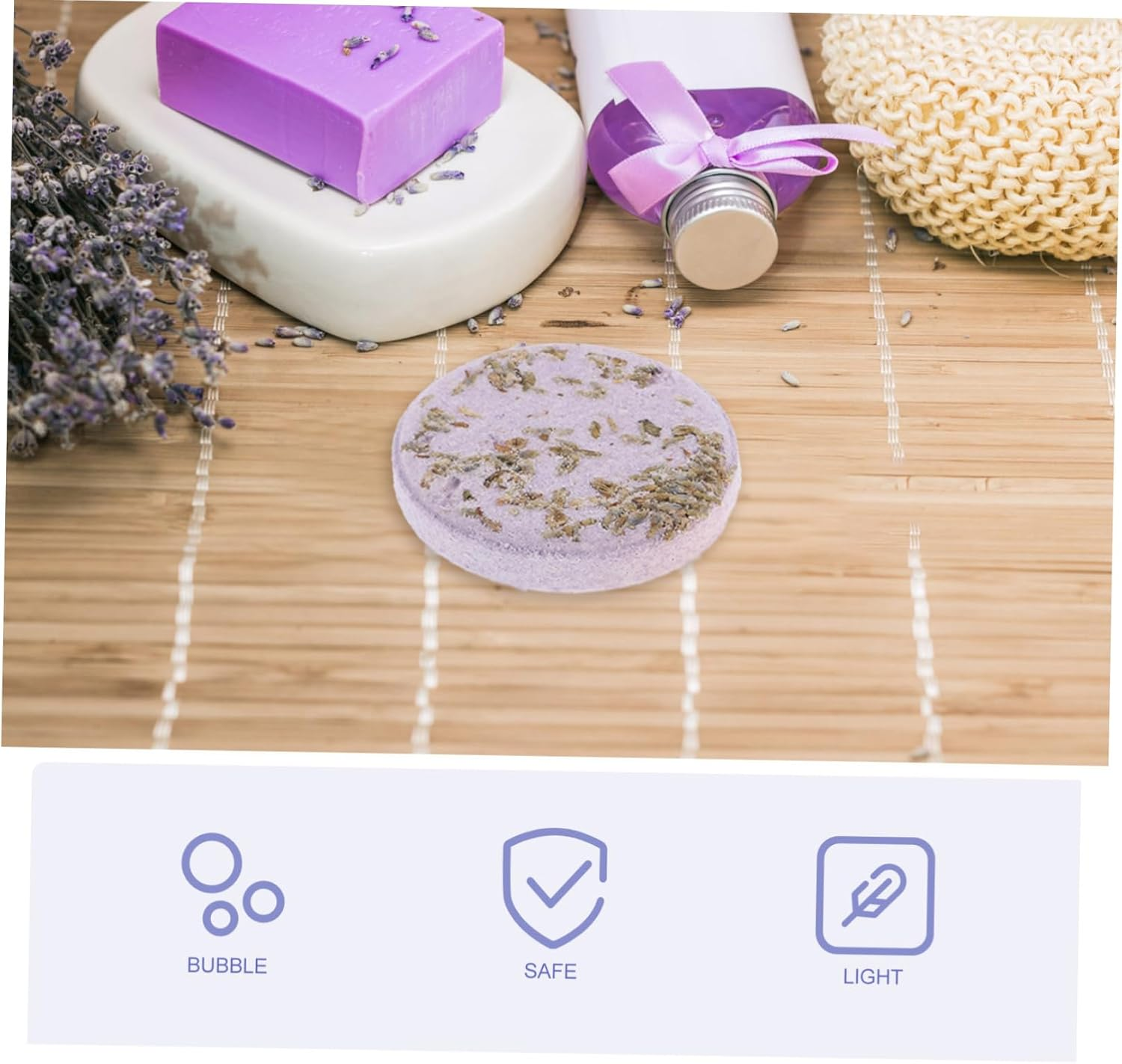 Mikinona 6Pcs Sea Salt Bath Shower Steamers Essential Oil Sheets for Relaxation Portable Aroma Sheets image number 1