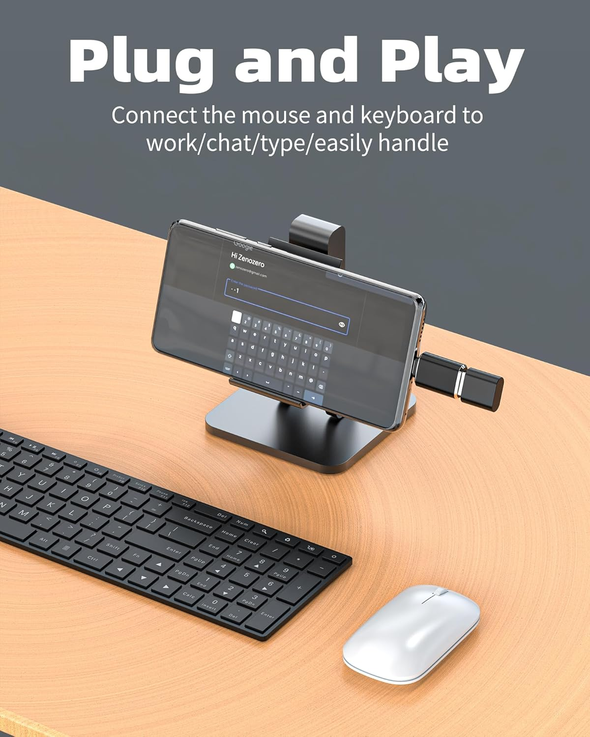 USB C to USB a Adapter (2Pack) Type-C OTG Accessories for Iphone 15 Macbook Pro for Ipad Air4 Compatible for Samsung Power Car Charger Connector Thunderbolt 3 Charging Block Converter Cable Mouse Port image number 5