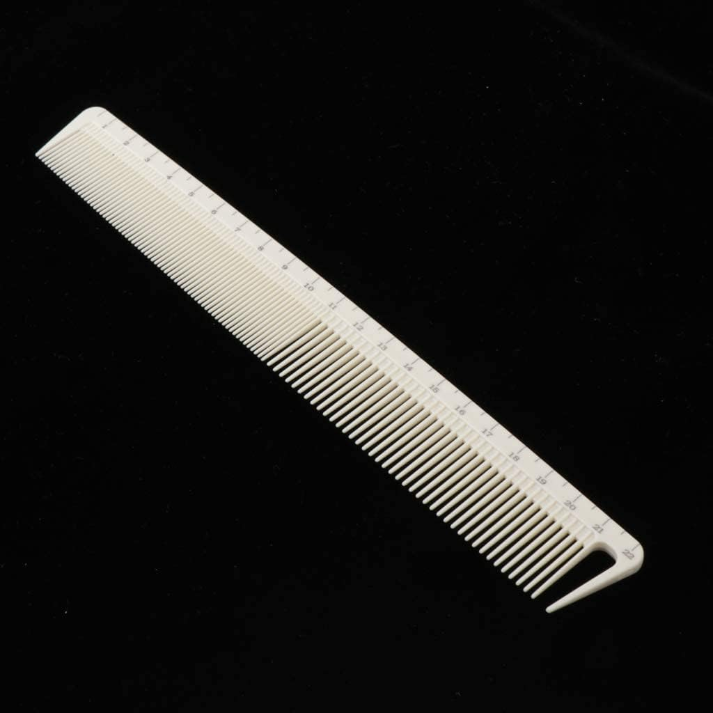 Zalati Hair Comb with Ruler Scale Measurements 2-In-1 Comb for Salon Haircutting -K002 image number 3