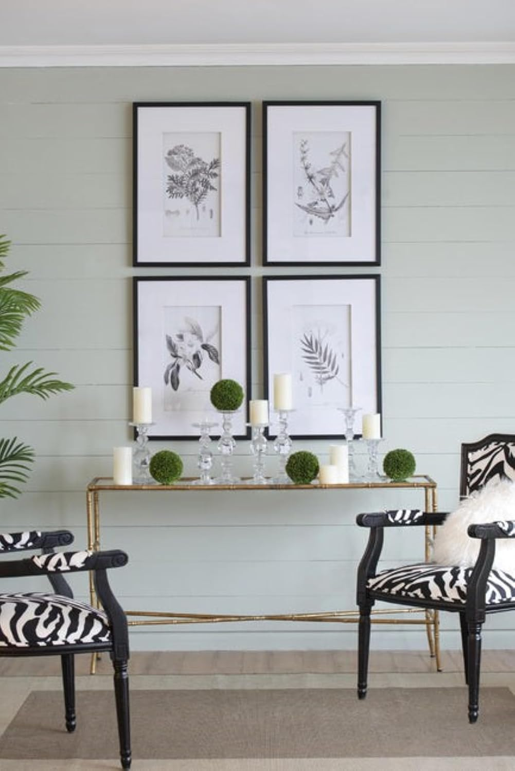 Dasch Design Flora and Fauna Framed Prints behind Glass Set of 4 image number 2