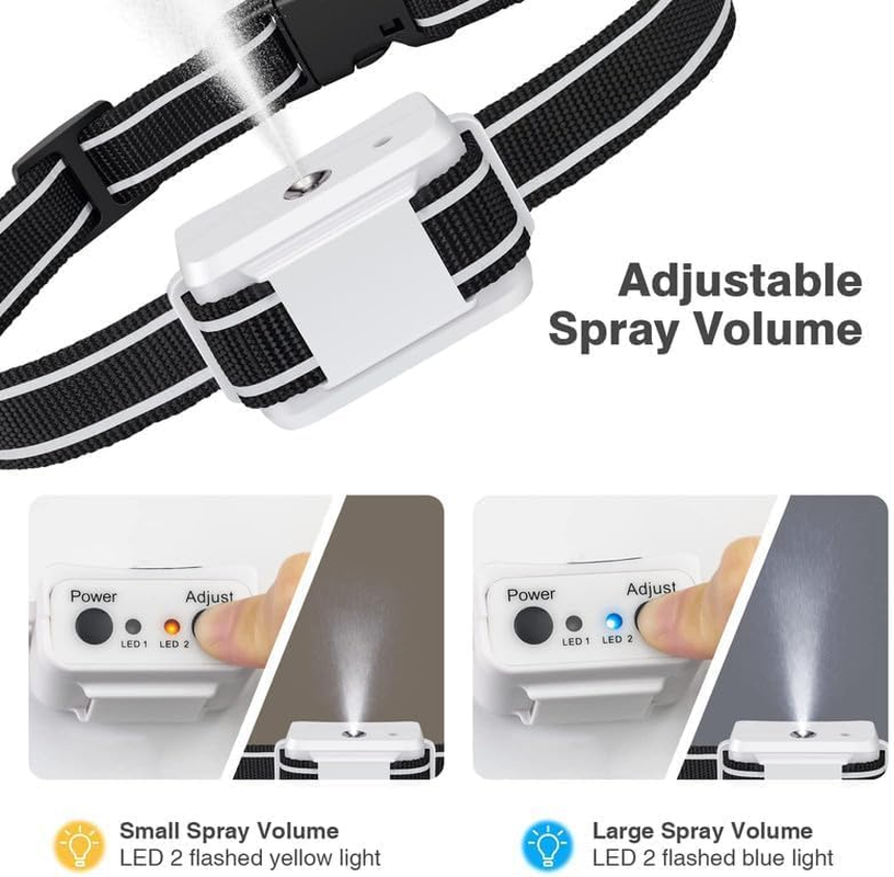 Citronella Bark Collar, Auto Citronella Dog Bark Collar Spray anti Dog Bark Collars with 2 Adjustable Spray Level, Citronella Dog Barking Training Collar No Shock Safty for Dogs image number 2