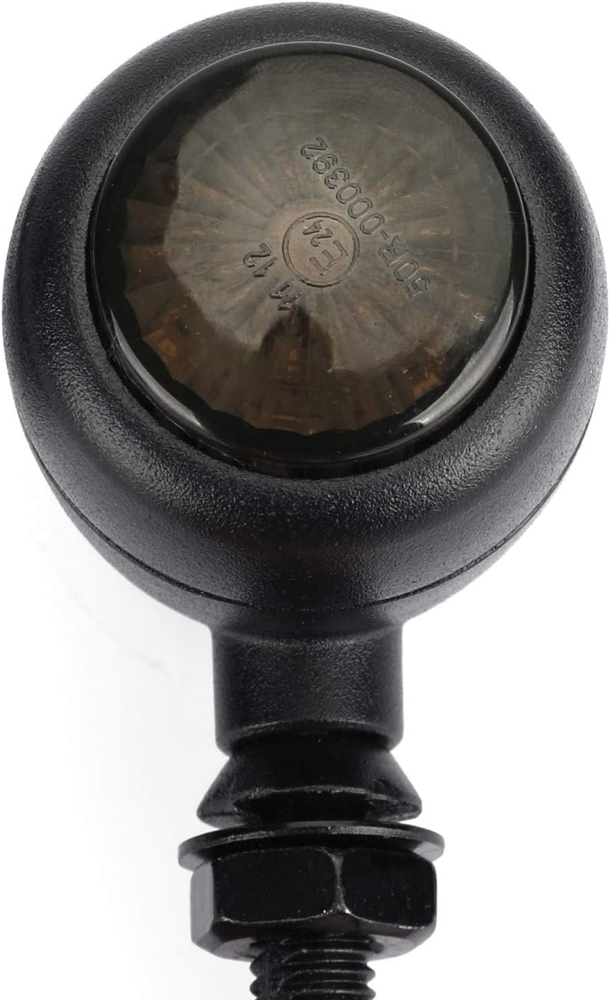 Areyourshop LED Motorcycle Bullet Turn Signals Indicators for Ha-Rley Chopper Cafe Racer Black image number 3