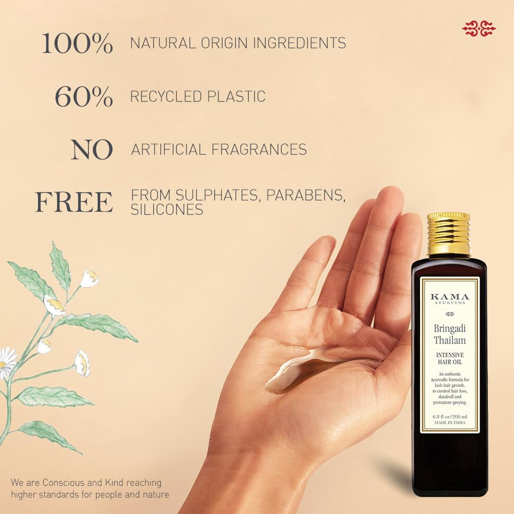 Kama Ayurveda Bringadi Oil (250Ml) image number 6