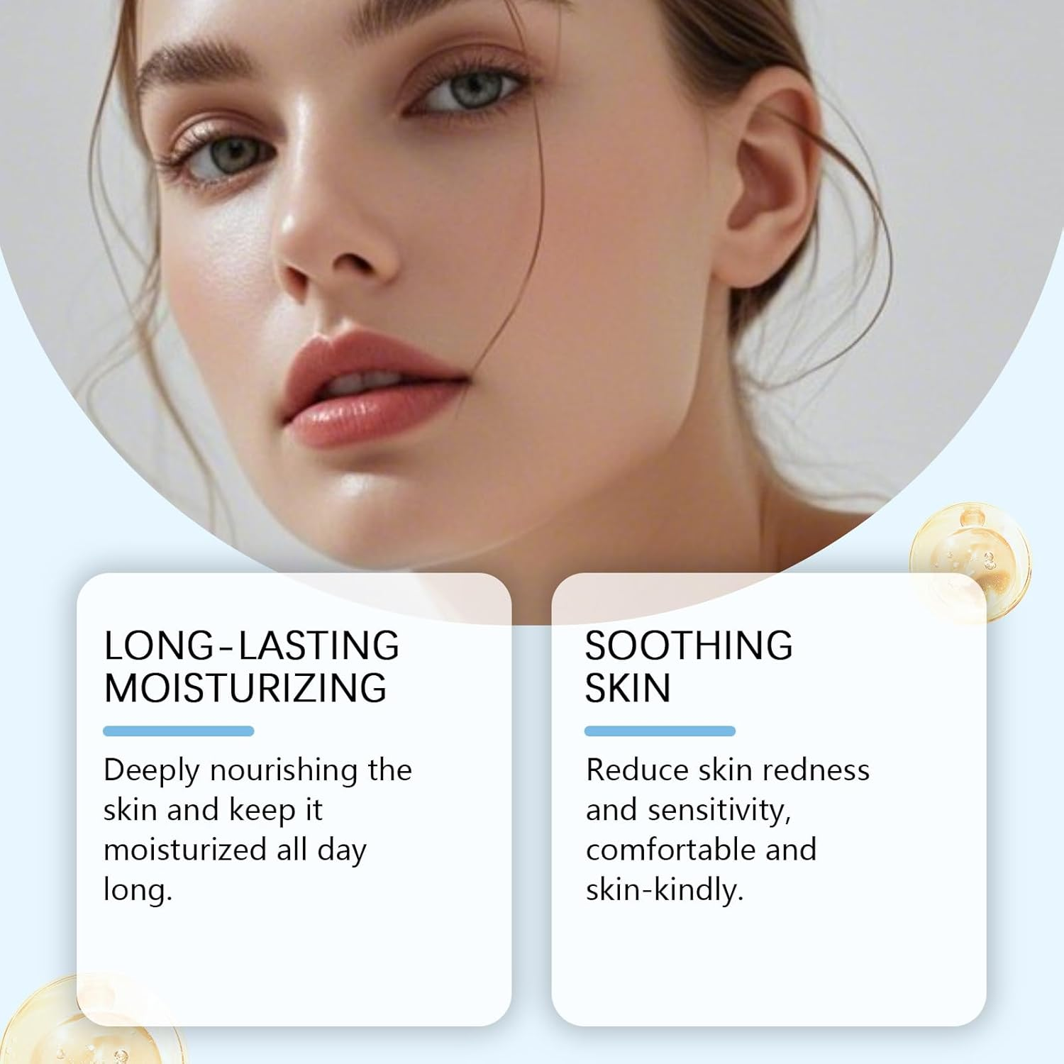 CC Cream for Older Women, Hydrating & Nourishing CC Cream Foundation, Long Lasting Face Concealer, Full Coverage Tinted Moisturiser for a Natural Look, Brightening for All Skin Types (Natural*1) image number 3