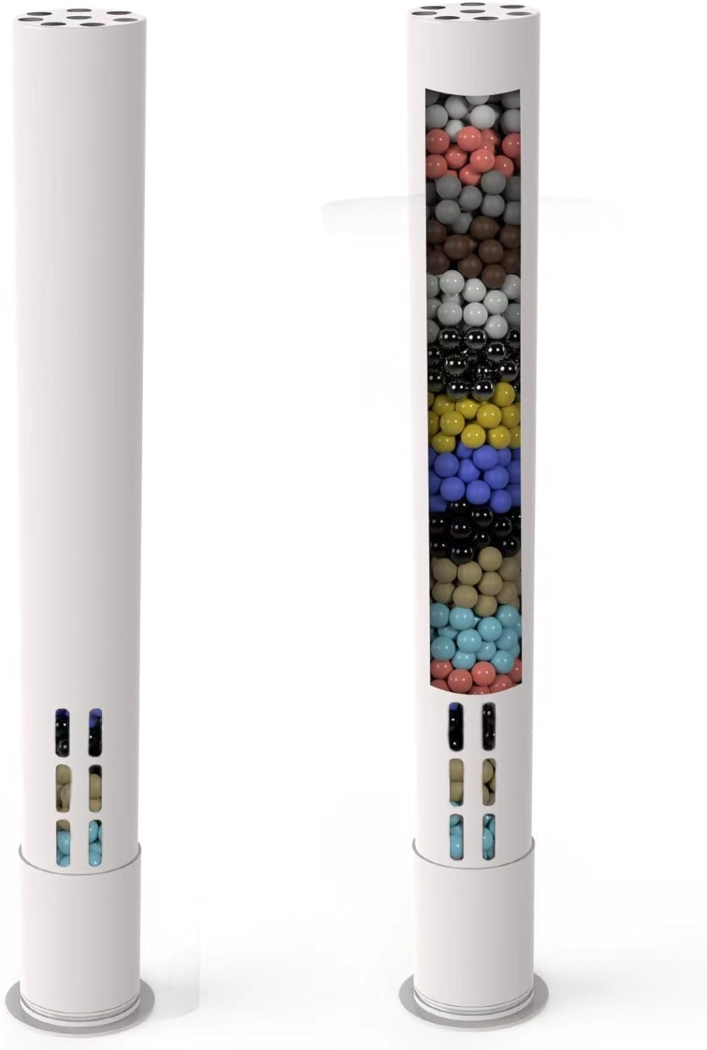 Baseau 2 Pack Shower Filter Cartridge, 15 Stage Replacement Shower Filter for Hard Water, High Output Universal Replacement Filter Cartridge, Remove Chlorine Heavy Metals and Sediments image number 5