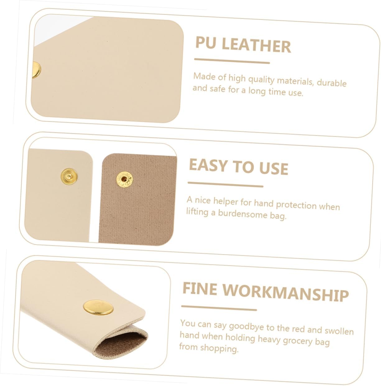 KONTONTY 2Pcs Wallet Handle Protective Covers Strangle Pu Covers for Luggage Handle Tote Bag Protector for Travel and Daily Use