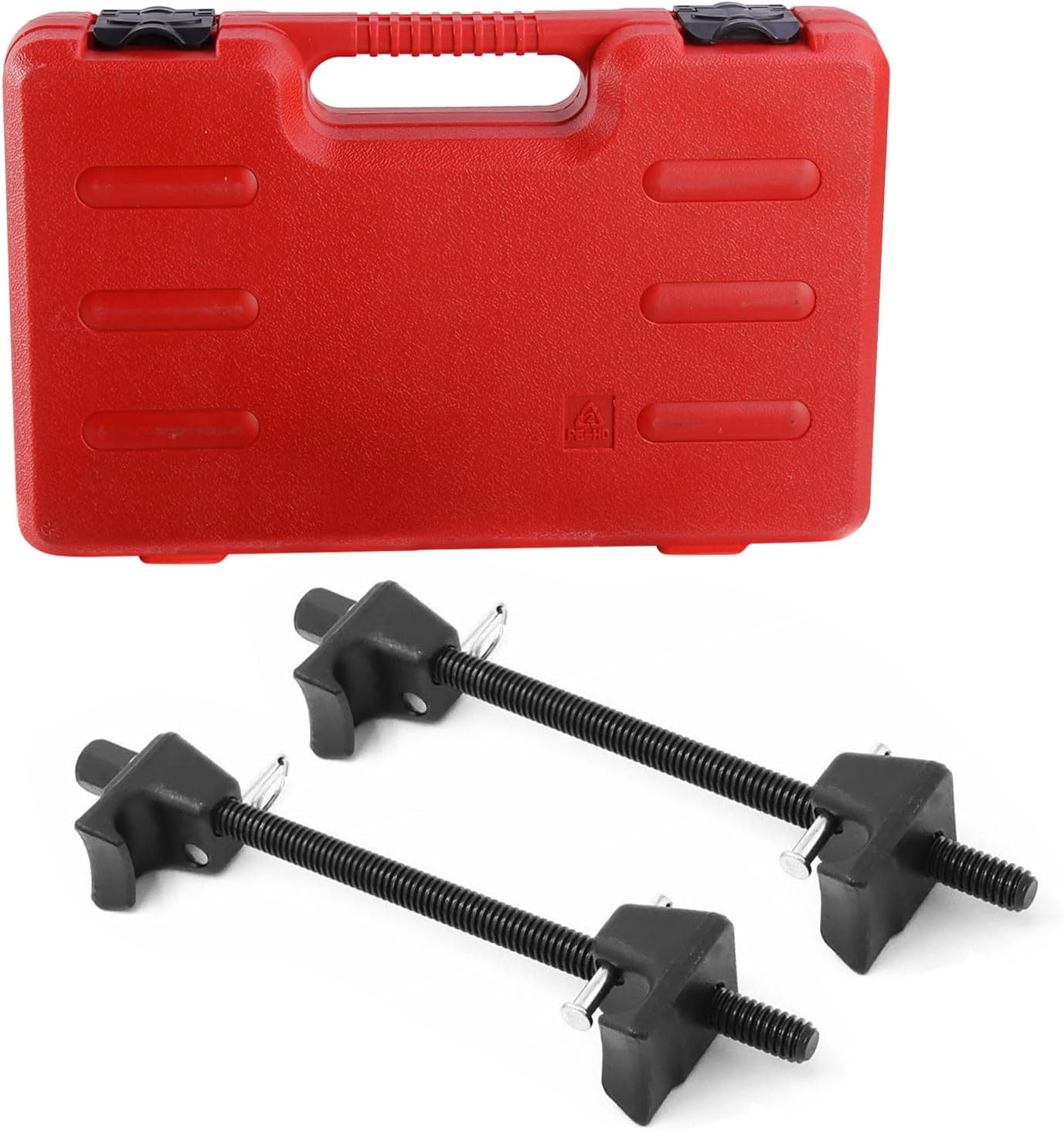 Coil Spring Compressor Tool Kit, 2-Pack Macpherson Strut Spring Compressor Set with Heat-Treated Hooks, 1/2" Square Drive & 22Mm Hex Compatible, 10.5" Range, for Shock Absorber & Strut Replacement image number 6