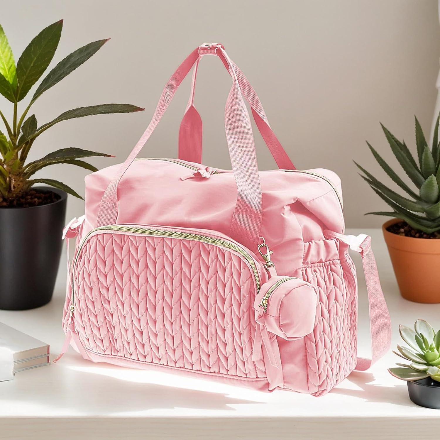 Diaper Bag for Kids | Large Capacity Shoulder Bag with Pacifier Case | Reusable Travel Accessories, Labor Delivery Backpack for Women