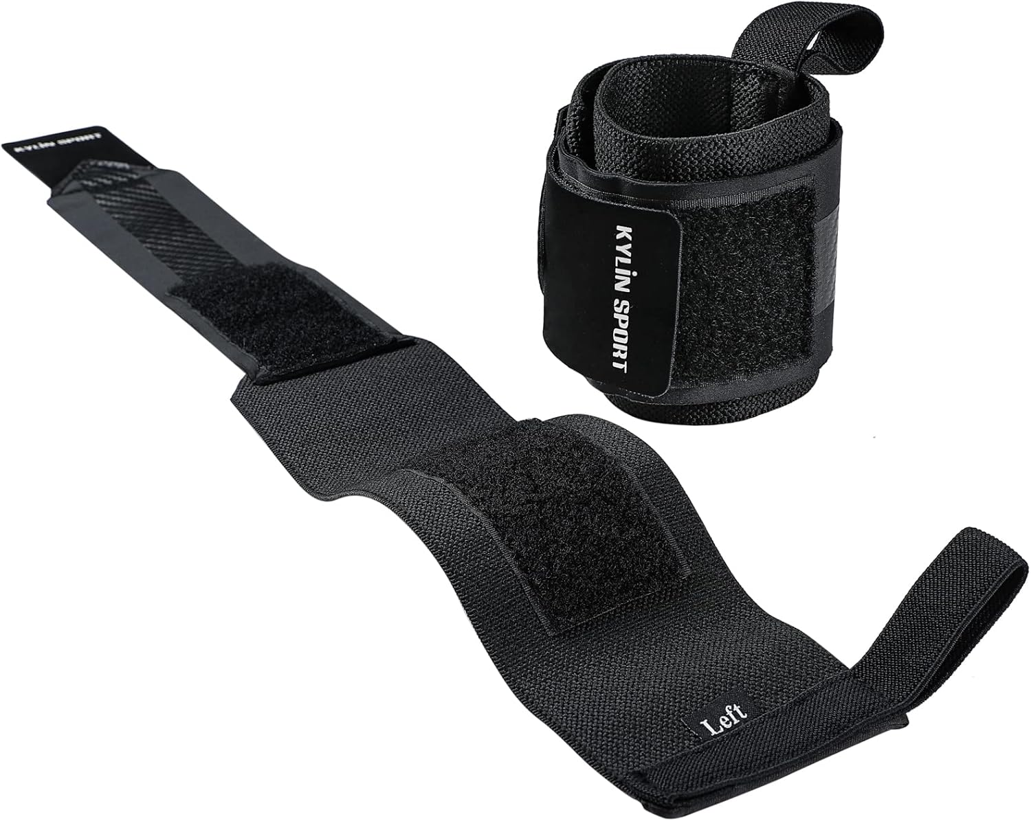 KYLIN SPORT Pair of Adjustable Wrist Wraps Weightlifting for Men & Women Weight Lifting Wrist Support for Powerlifting Strength Training image number 6