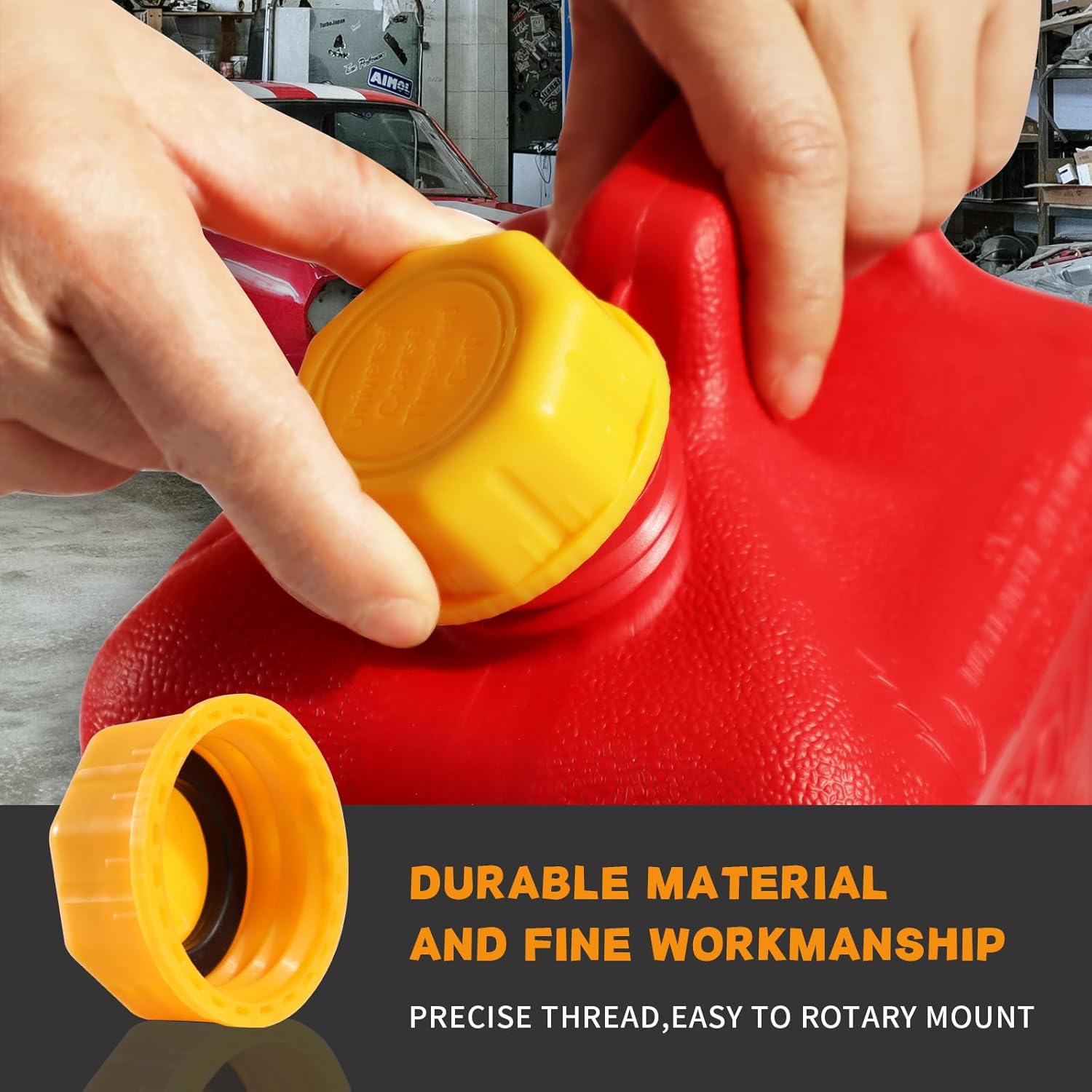 Niwicka Professional 5 Gallon Gas Can Cap - Replacement Lid for Gasoline Storage Containers, Fuel Tanks, Water Jugs - Durable, Coarse Thread Design, Ideal for Portable Gas Cans and Metal Gas Tanks