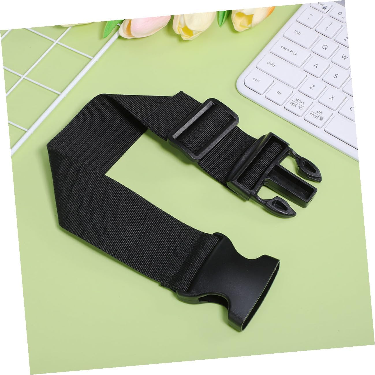 ROMISBABA 2Pcs Adjustable Luggage Buckle Straps Wide Heavy Duty Fixing Belts for Travel Camping Hiking Backpack Secure Tie down with Quick Release Buckle image number 2