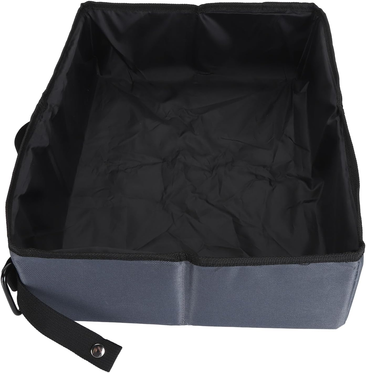 Portable Cat Travel Litter Box, Foldable Travel Litter Box for Cats, Easy to Clean Reusable Cat Toilet Box Portable Cat Litter Tray for Camping Road Trips (S) image number 1