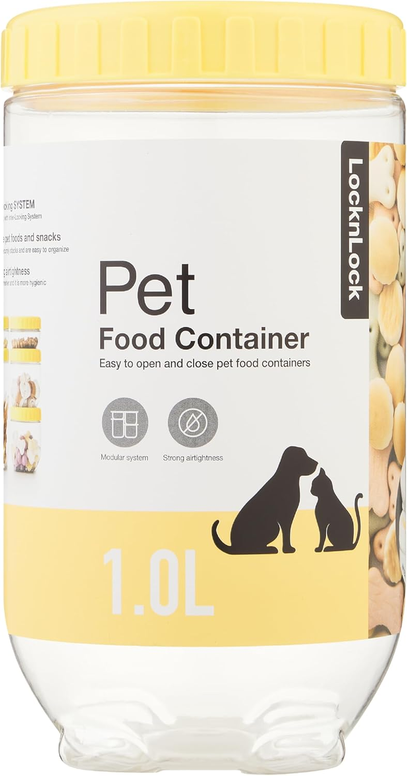 Locknlock Interlock Pet Food Storage Container, 1.0 Litre Capacity image number 1