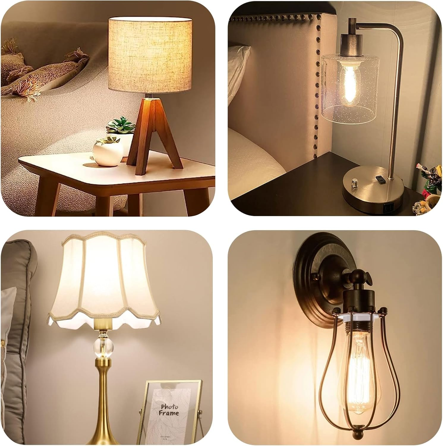 DOETYD Pack of 2 E27 Lampshade Reducing Ring White Plastic Reducing Ring Lampshade Reducing Ring Converter Washer for 40 Mm Lamp Holder image number 4