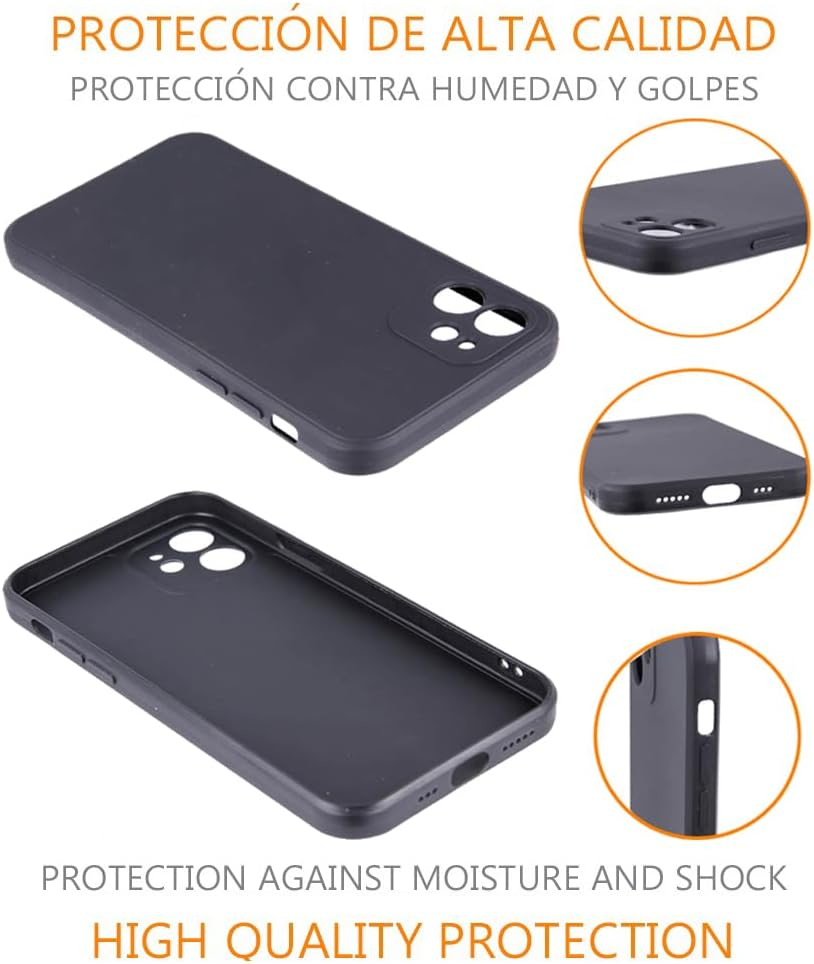 REY Black Silicone TPU Case for HMD Skyline, Mobile Phone Case Premium Scratch-Resistant TPU Transparent Protective Case, Ultra Thin 0.33 Mm image number 5