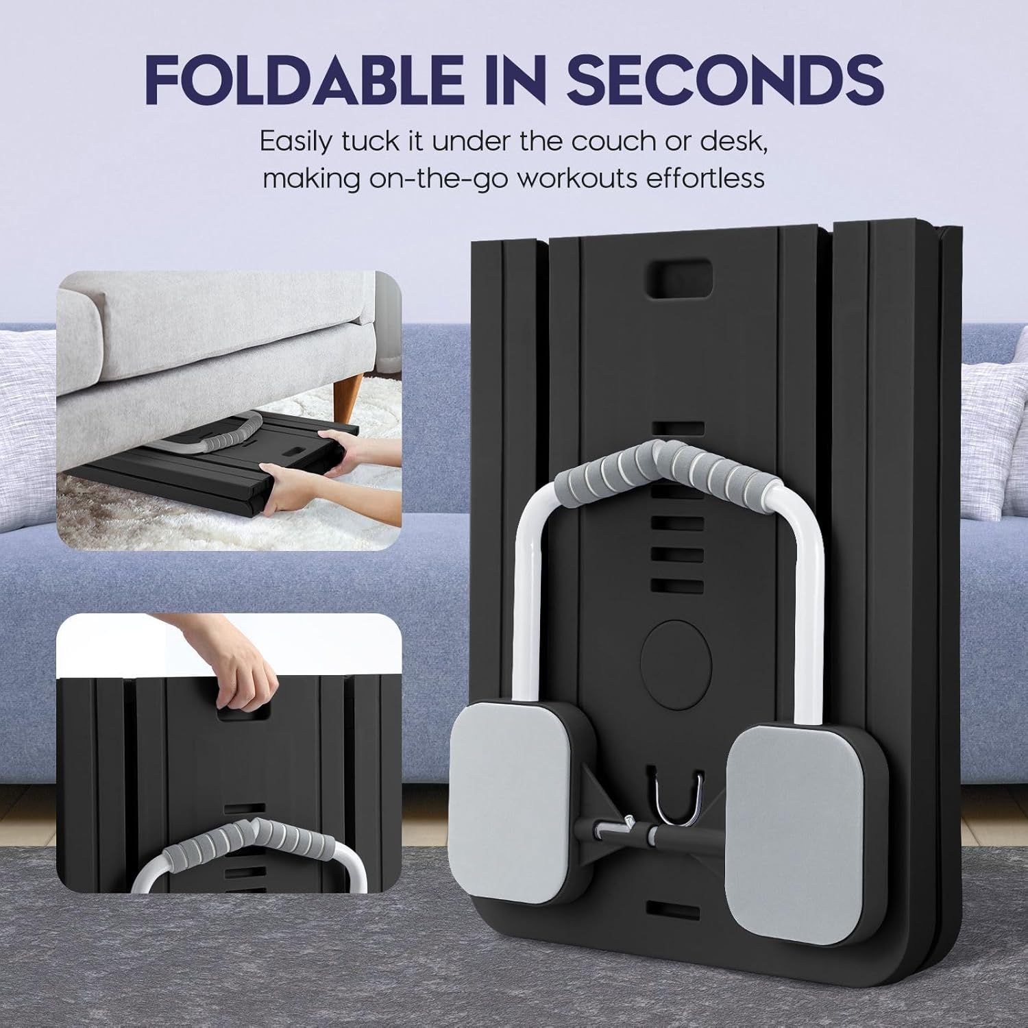 GENKI Pilates Board - Pilates Reformer Set, Portable and Foldable Pilates Board for Home Workout, Reformer Abdominal Ab Core Trainer Machine for Women, Pilates Reformer Machine for Home Exercise image number 1