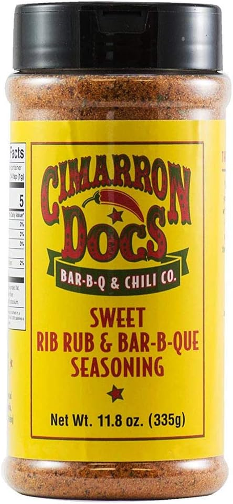 Cimarron Docs Sweet Rib Rub and BBQ Seasoning, 335 G