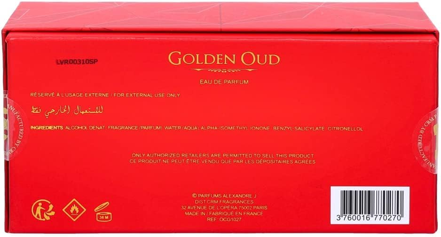Alexandre.J Golden Oud Eau De Parfum Spray for Unisex, 100 Ml image number 2