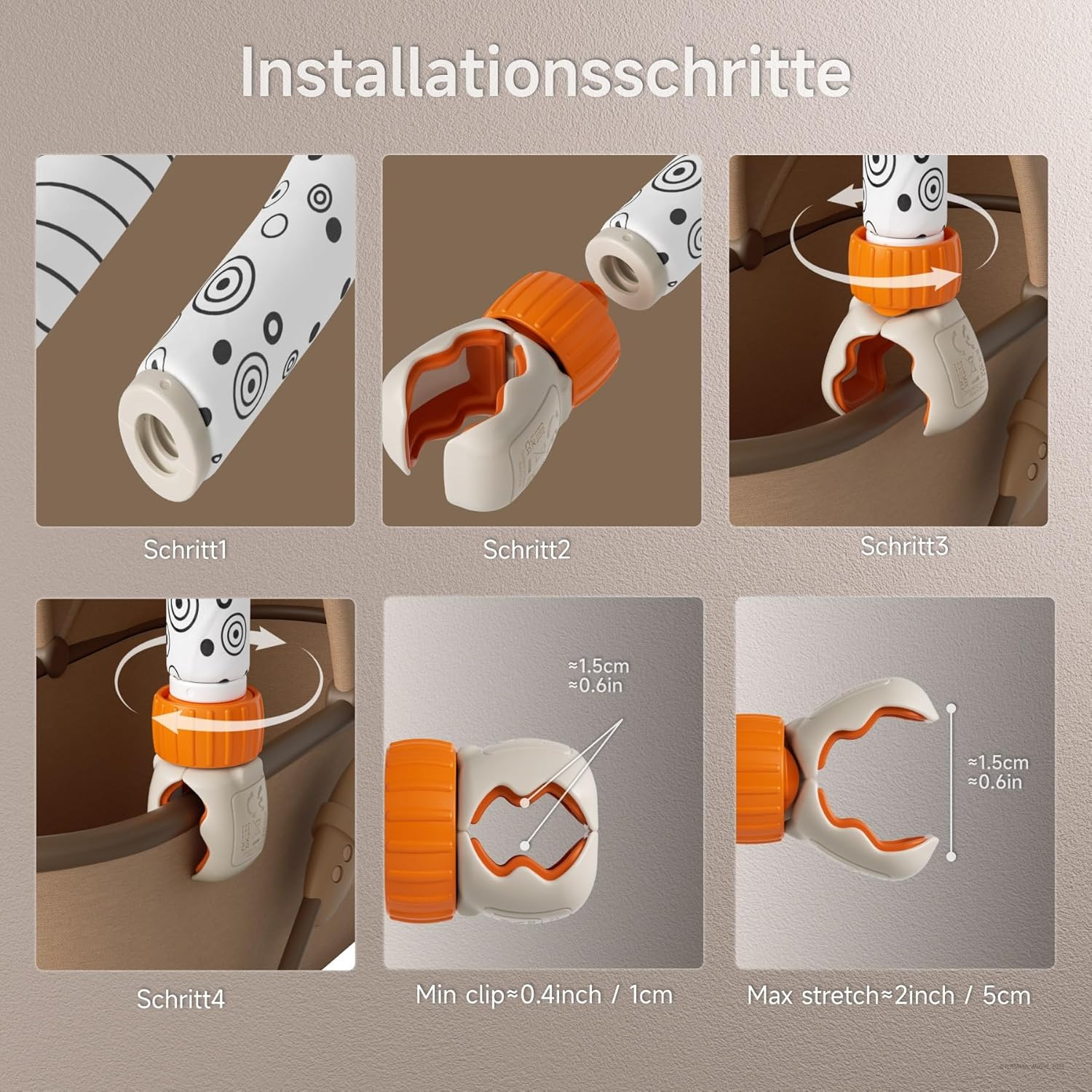 TUMAMA Baby Car Seat Toys, Ideal for Newborn & Infant Hanging Toys with Music Box, Octopus Rattle, Little Baby Mirror - Fit for Car Seat, Stroller, Crib, Pram, Best Stroller for Baby 0 3 6 9 12 Months image number 4