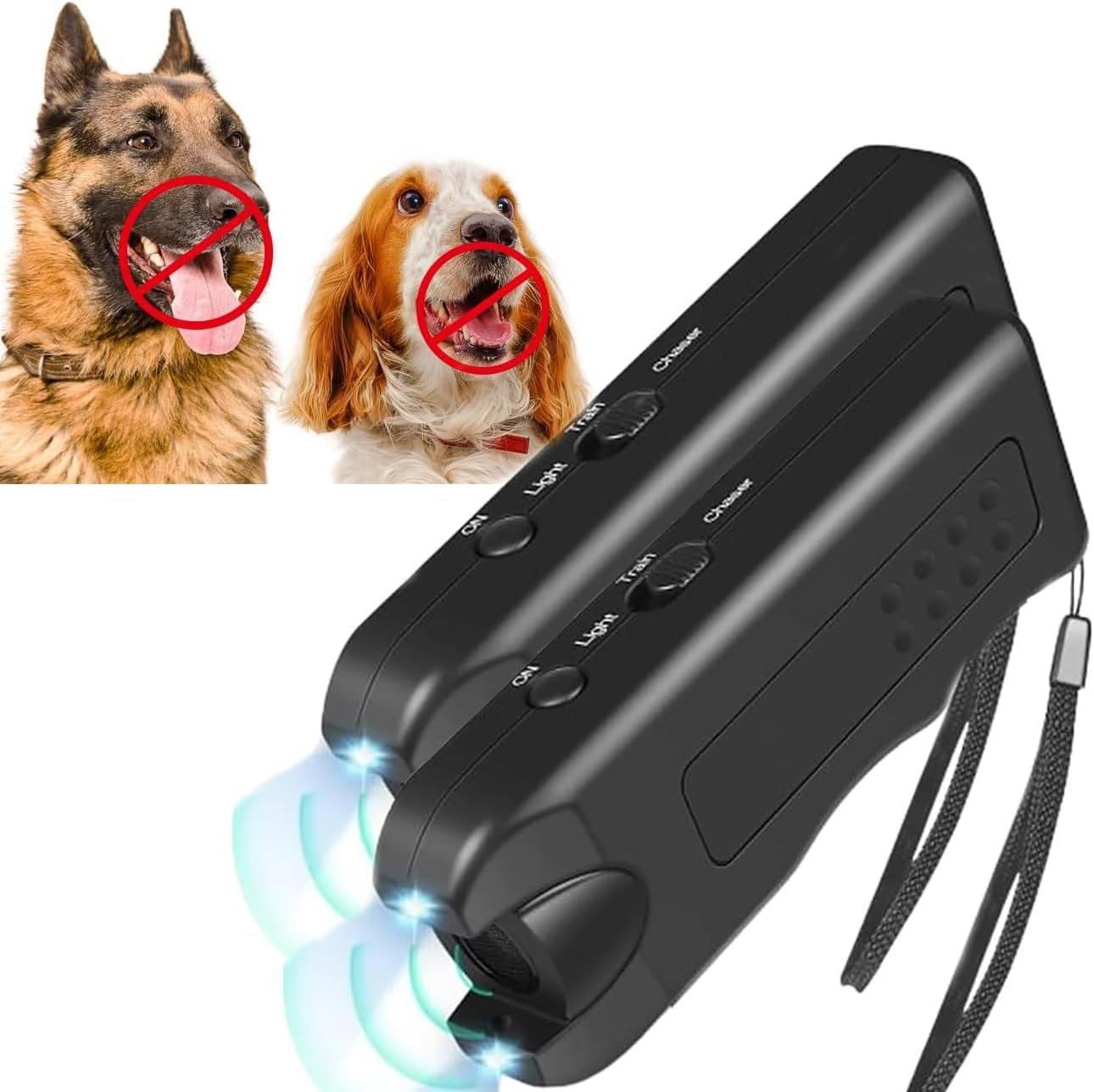 Ultrasonic Dog Repeller, 2024 Upgrade anti Barking Devices Super Ultrasonic Dog Chaser Dog Bark Deterrent Device Bark Box Sonic Barking Deterrent Devices for Indoor Outdoor Use (2 PCS) image number 5