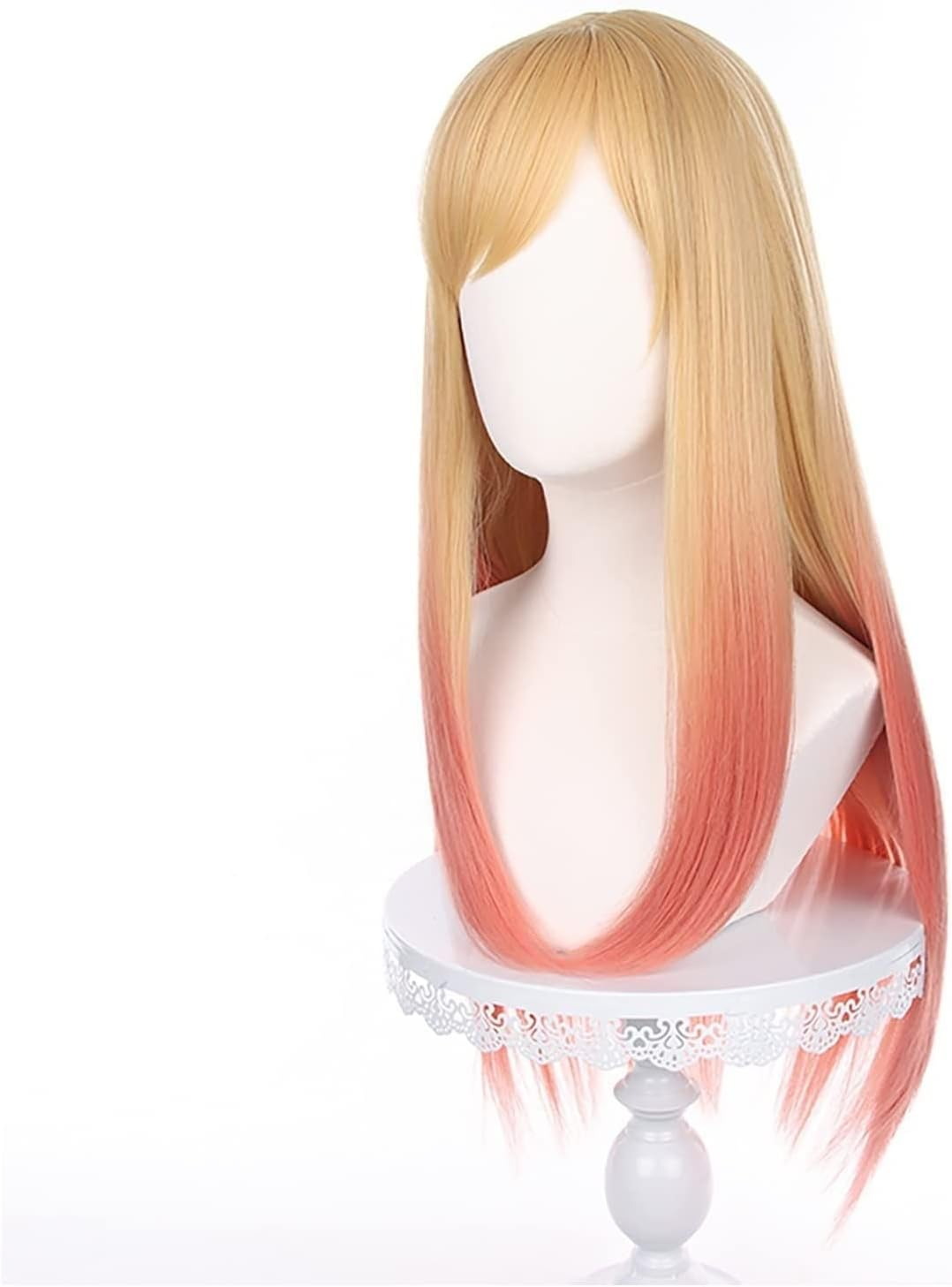 WELLHY Anime Cosplay Wigs, My Dress-Up Darling Cosplay Costume Accessory, Halloween Christmas Costume Theme Party Wig (Color : Kitagawa Marin-1)