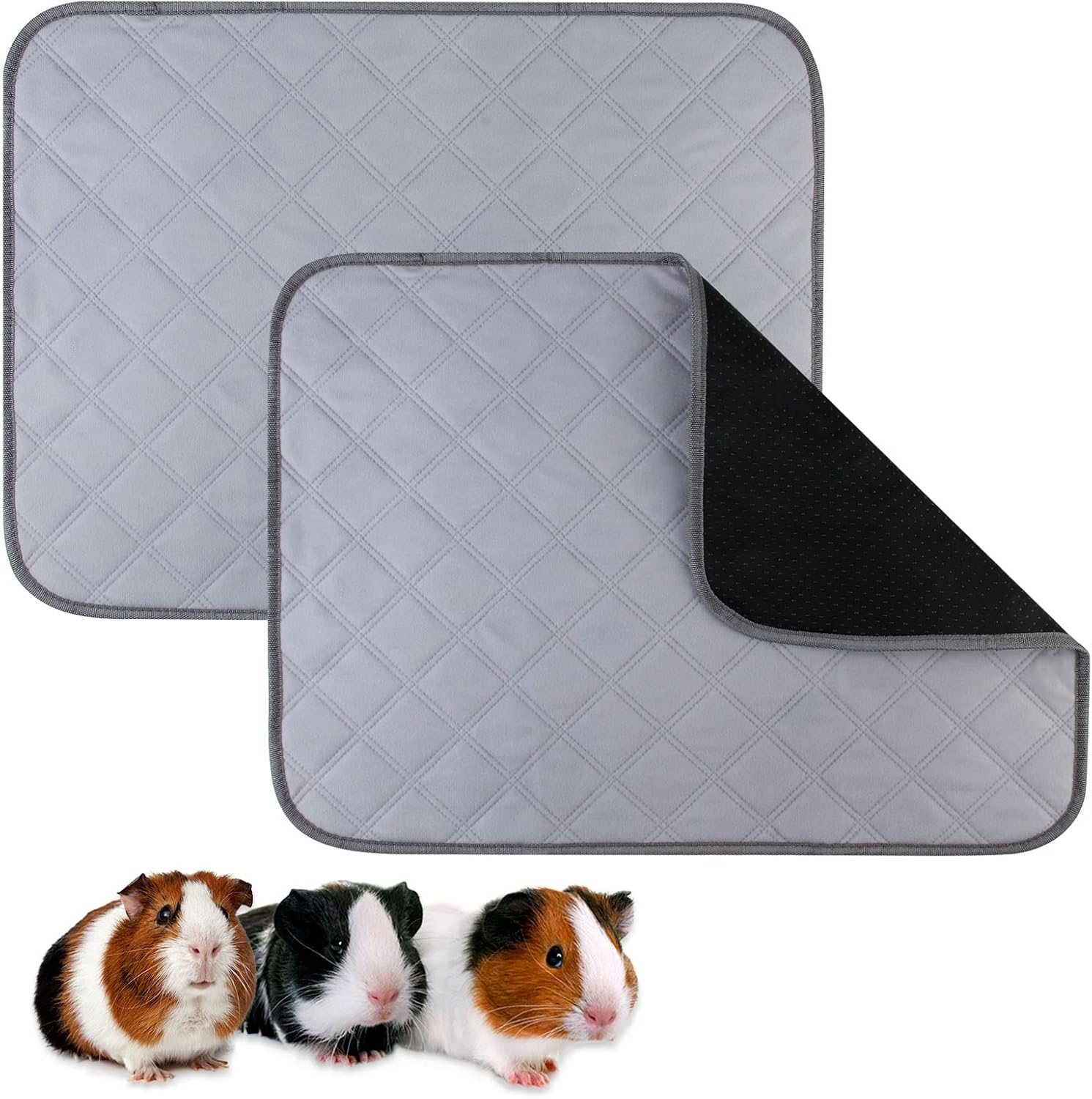 PIPI Pads for Guinea Pigs, Cage Inserts, Pads for Pets, Carpet for Guinea Pig Cage, Washable Small Animal Pee Pads, Super Absorbent PIPI Pad for Small Animals, Non-Slip